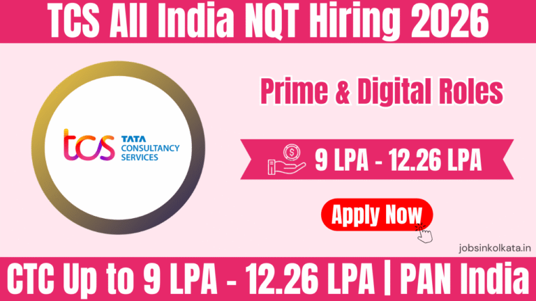 TCS NQT 2026 Hiring | Prime & Digital Roles | CTC Up to 12.26 LPA ...