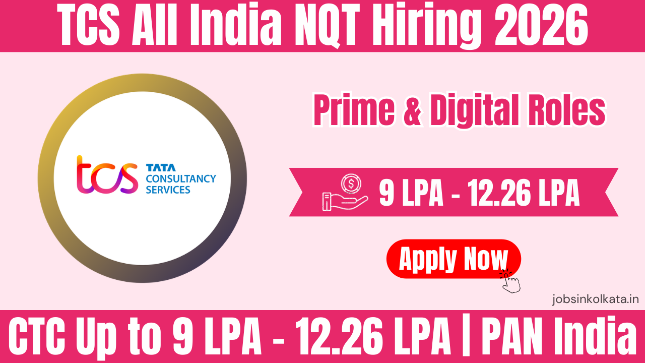 TCS NQT 2026 Hiring | Prime & Digital Roles | CTC Up to 12.26 LPA ...